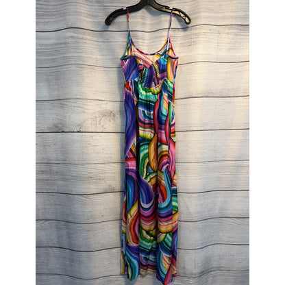 NWT Johnny Was Colorful Swirl Print Maxi Dress Size XS