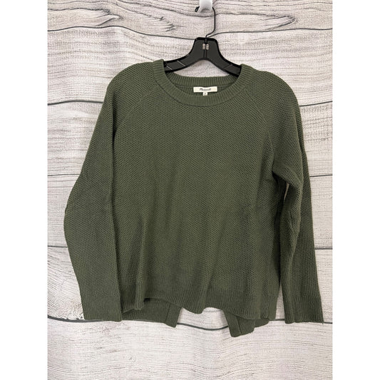 Madewell Olive Green Province Cross-Back Pullover Sweater Size XS