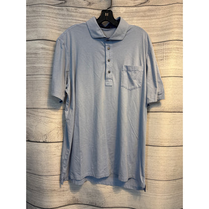 Greyson Mens Polo Shirt W/ Embroidered Sleeve 1882 Logo & Front Pocket Size XL