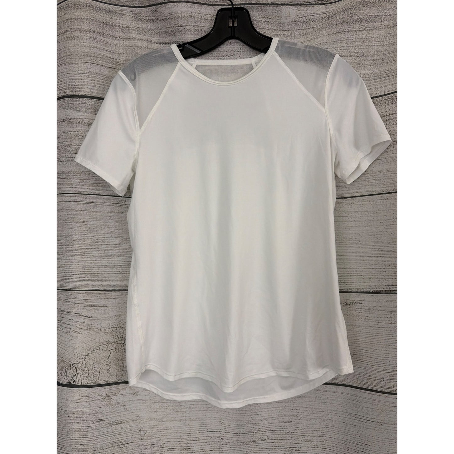 Lululemon White Sculpt Short-Sleeve Shirt