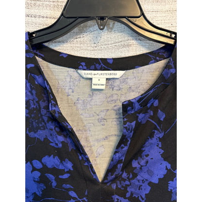 Diane Von Furstenberg Floral Daze Silk Dress  - 3/4 Sleeves Size 8