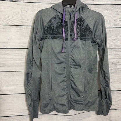 MPG Gray Full-Zip Hoodie With Black Accents Size M