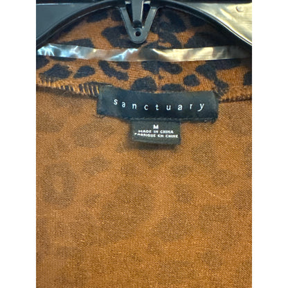 Sanctuary Lenox Leopard Cardi Sweater Size M