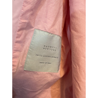 Barneys New York Pink Double-Breasted Trench Coat With Belt Size 8/42