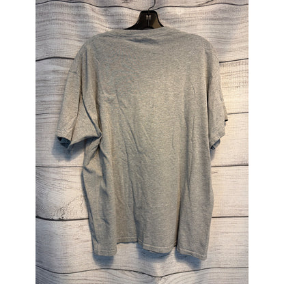 Gildan Mens Gray Headphones Graphic T-Shirt Size L