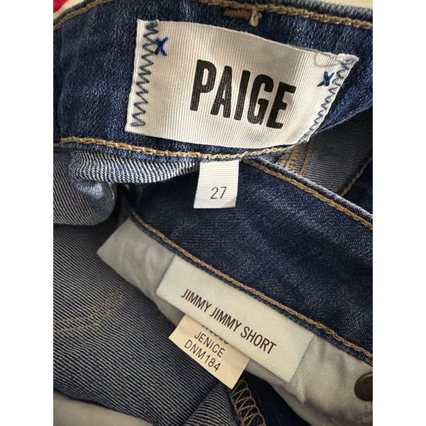 Paige Jimmy Jimmy Denim Shorts Size 27