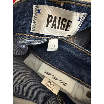 Paige Jimmy Jimmy Denim Shorts Size 27