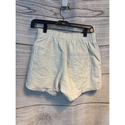 Zadig & Voltaire White Leather Shorts Size 34/XS