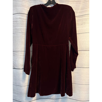 NWT The Kooples Velvet Faux Wrap Mini Dress Size 2