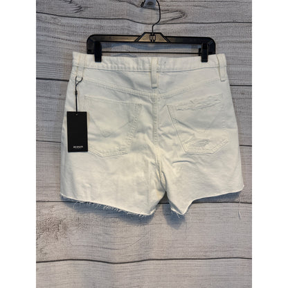 NWT Hudson Distressed White Denim Shorts Size 31