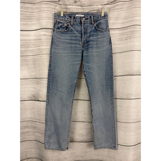 Moussy Vintage High-Rise Tapered Jeans Light Wash Size 25