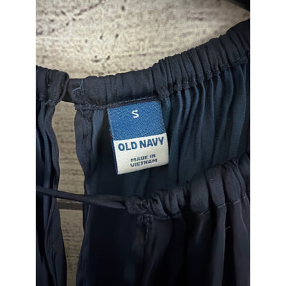 Old Navy Waist-Defined Halter Satin Blouse Size S