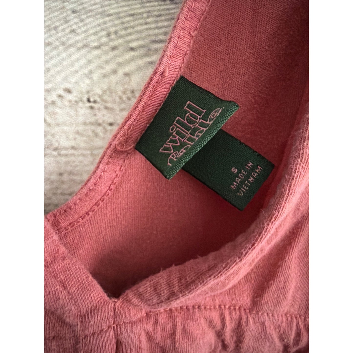 Wild Fable Sleeveless Pink Tie-Waist Dress Size S