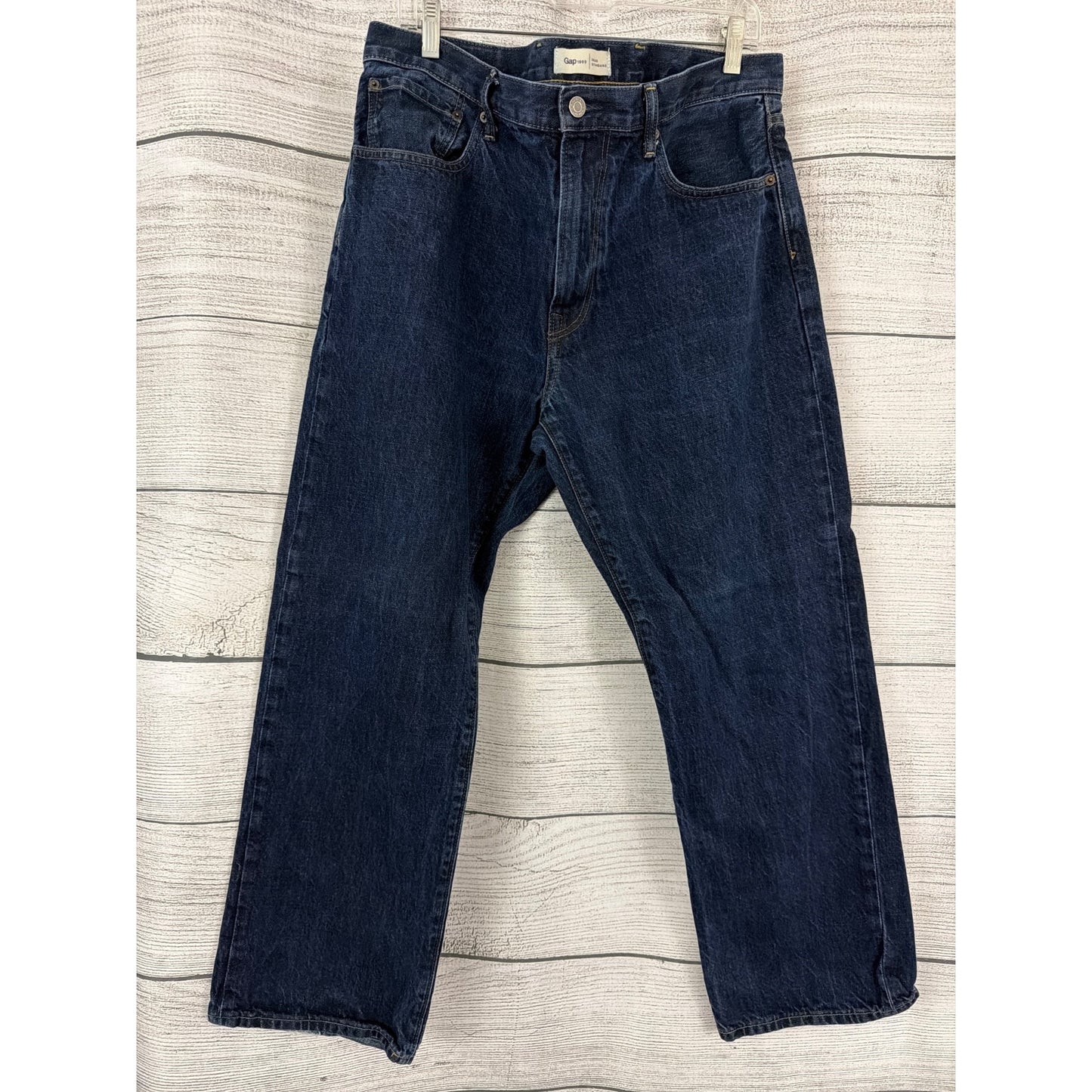 Mens Gap 1969 Standard Fit Dark Wash Denim Jeans Size 36X30