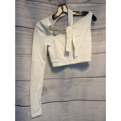 BCBGMaxazria Asymmetric One Shoulder Crop Top Size XXS