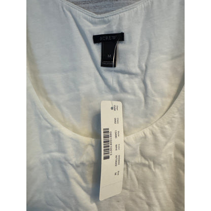 NWT J.Crew White Tank Top M