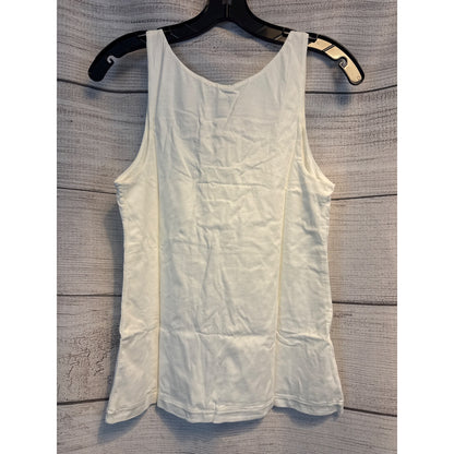 NWT J.Crew White Tank Top M