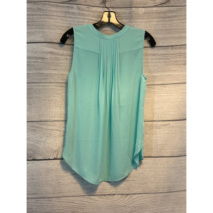 NYDJ Sleeveless Pintuck Blouse W Front Pocket & Pleated Back Size S