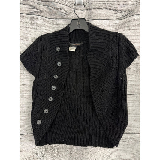 BCBGMaxAzria Knit Button-Front Short-Sleeve Cardigan Sweater Size S