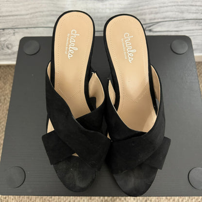 Charles By Charles David Wedge Cork Sandals Size 9.5