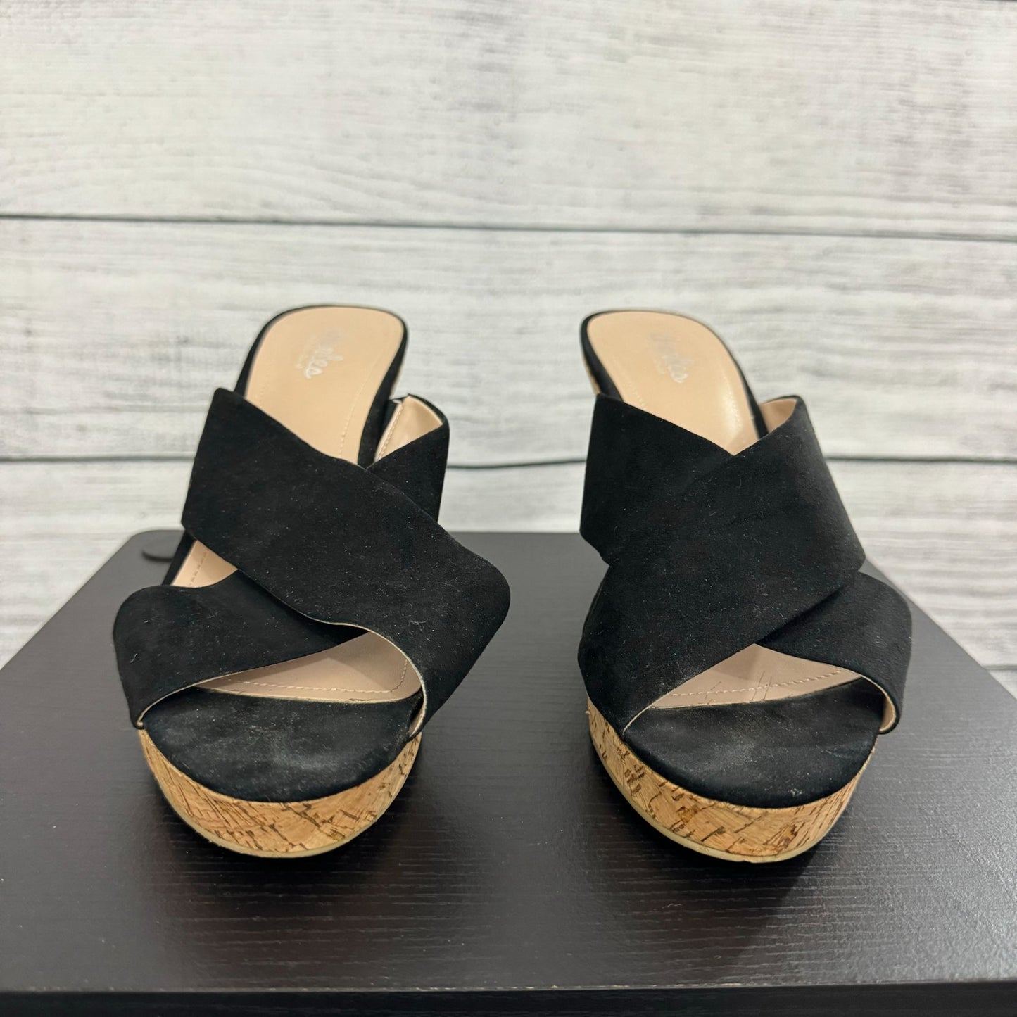 Charles By Charles David Wedge Cork Sandals Size 9.5
