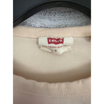 Levis Beige Puff Sleeve Womens Top Size S