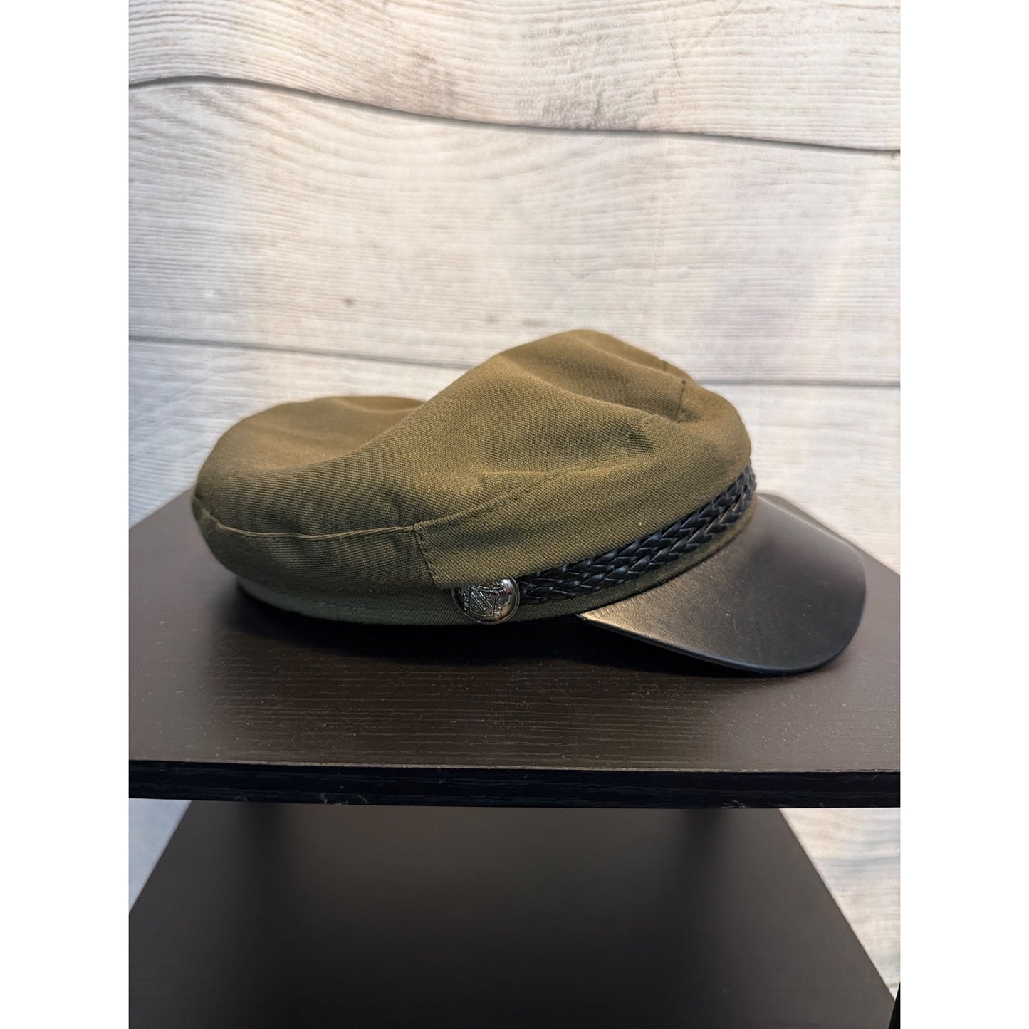Olive Green Mariner's Cap W/ Braided Band OS