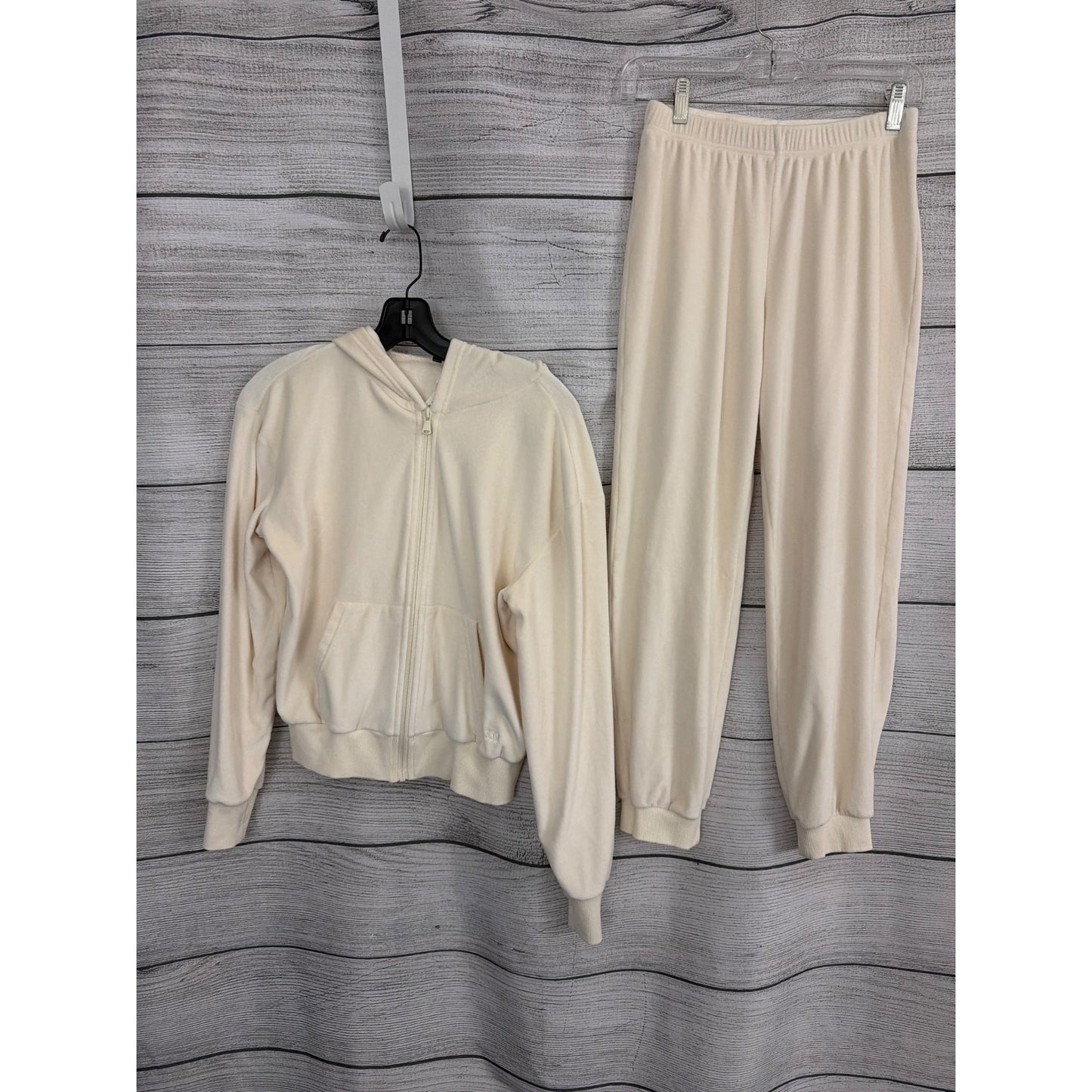 Splits59 Off White Rhys Velour Jogger Set Bottom Size XS, Top Size S