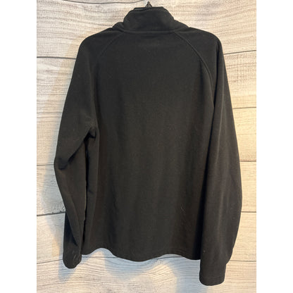 Mens Nordstrom Black Fleece Quarter-Zip Pullover Sweater Size L