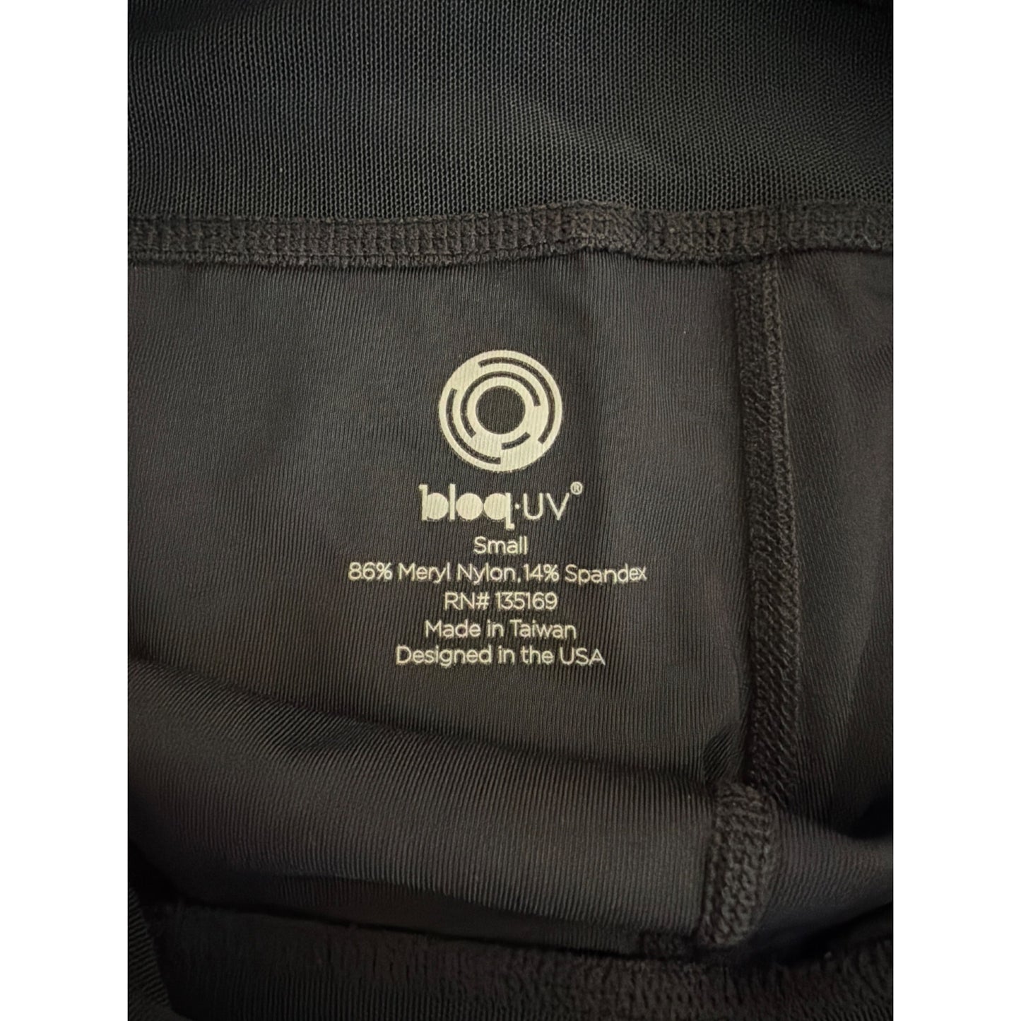 Bloq-UV Black Adjustable Skirted Capri Leggings Size S
