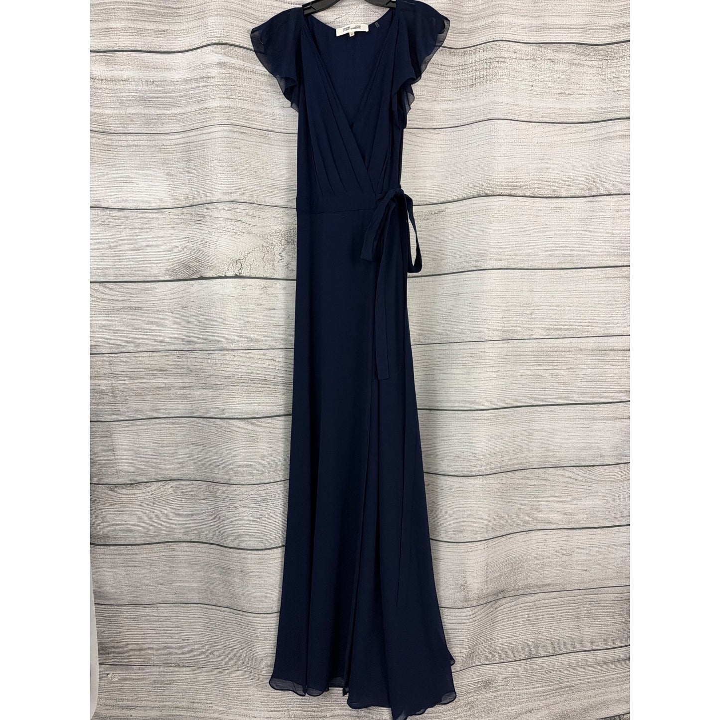 Diane Von Furstenberg Eldridge Flutter Sleeve Maxi Dress Size 10