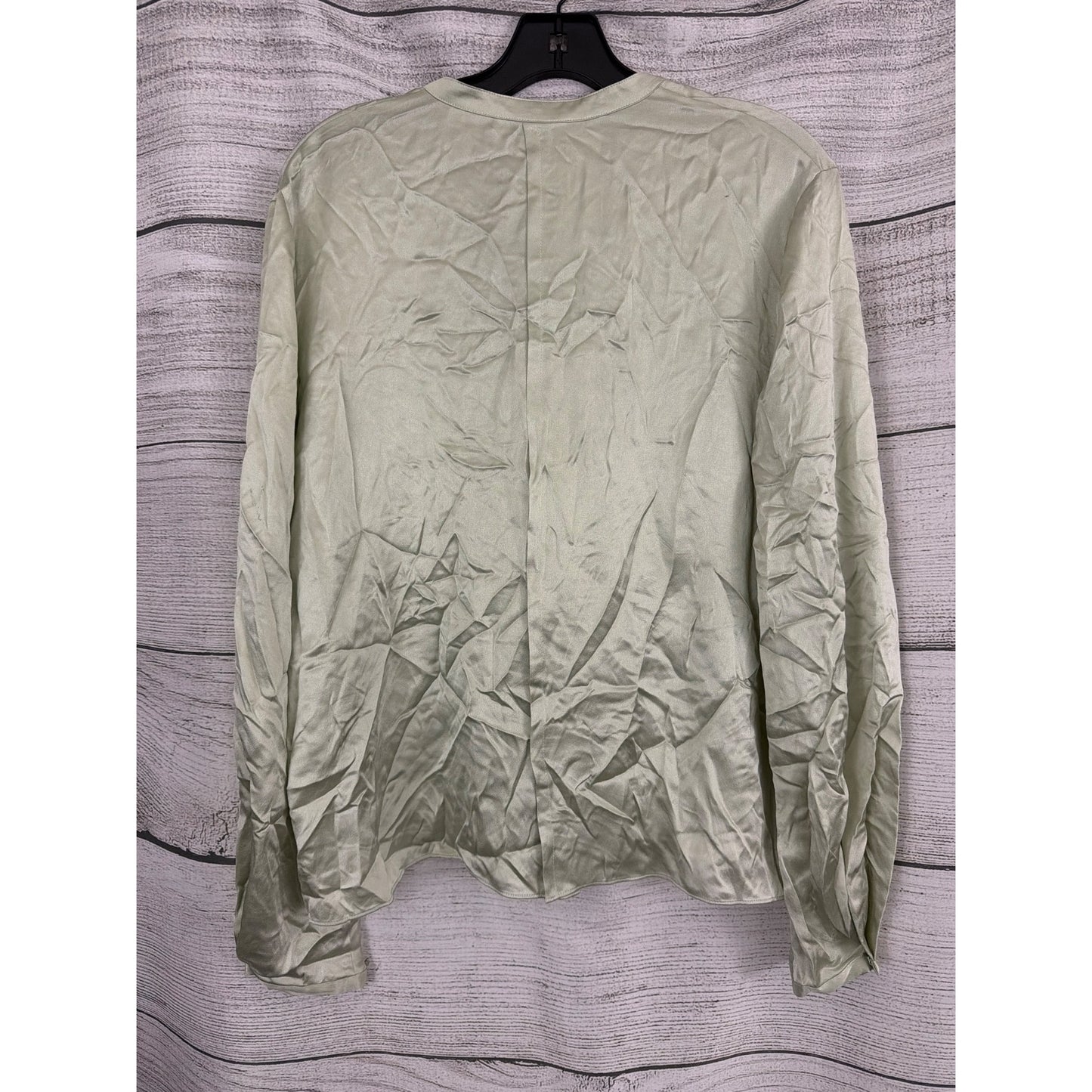 Vince Silk Blend Tie Front Blouse Top Size M