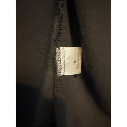Elan Black Sleeveless Handkerchief Hem Tank Top With Braided Strap Detail - M