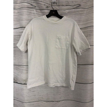 Madewell White Cotton Pocket Tee Size XS