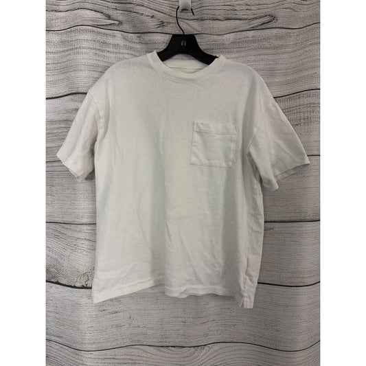 Madewell White Cotton Pocket Tee Size XS