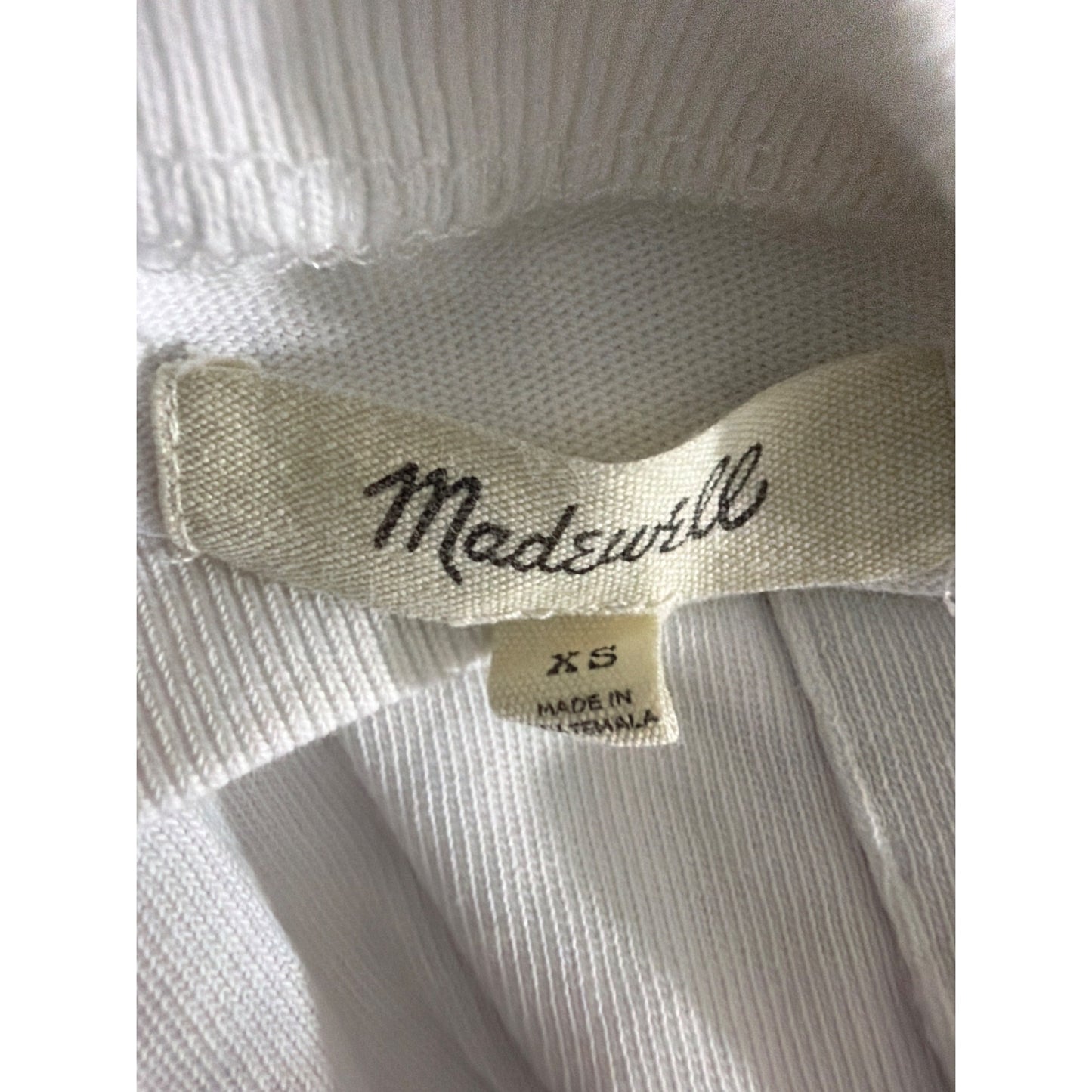Madewell White Cotton Pocket Tee Size XS