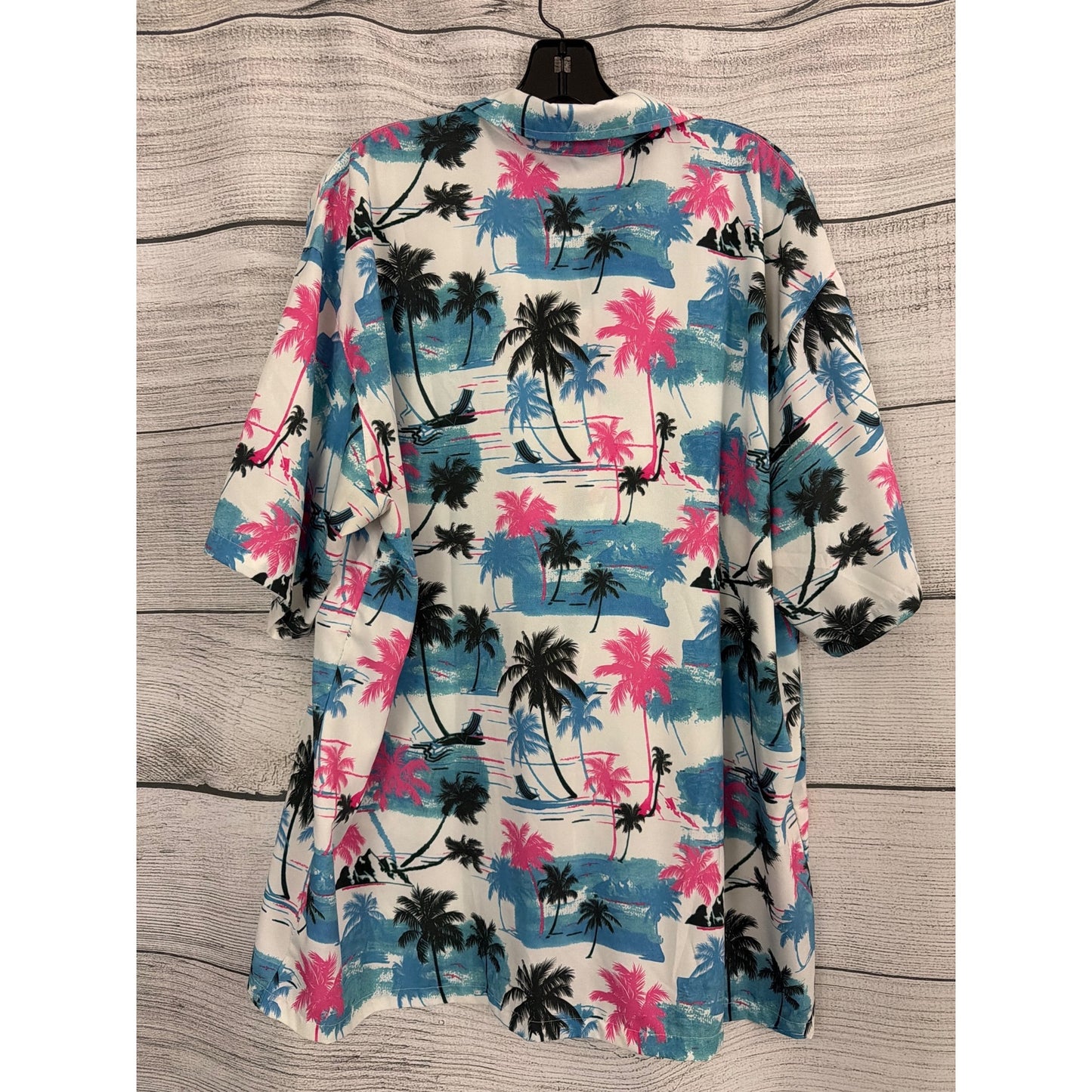 Mens iCKER Tropical Palm Tree Hawaiian Shirt Size XXL