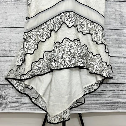 NWOT black and white lace dress