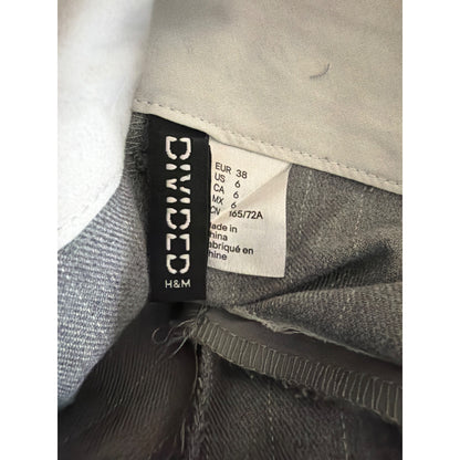 Divided Tailored Gray Wide Leg Business Casual Trousers Size 6