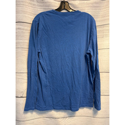 Vineyard Vines Mens Blue Long Sleeve Pocket Tee Shirt Size M