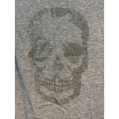 Zadig & Voltaire Grey Skull Studded Long Sleeve Cashmere Sweater Size S