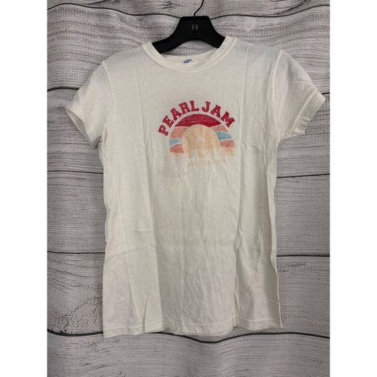Pearl Jam 2014 Tour White Graphic T-Shirt Size M (runs small)