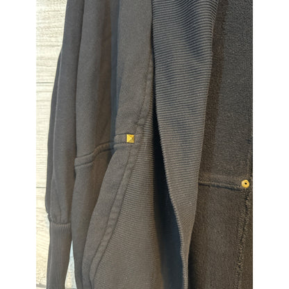 Aritizia Wilfred Black Cardigan With Pockets Ribbed Collar and Studs Size M