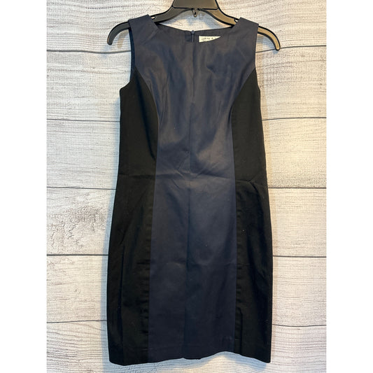 Rag and Bone Navy/Black Sleek Chic Dress With Button Accent Size 4