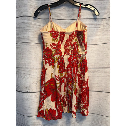 Band Of Gypsies Dancing Queen Red Floral Mini Dress Size XS