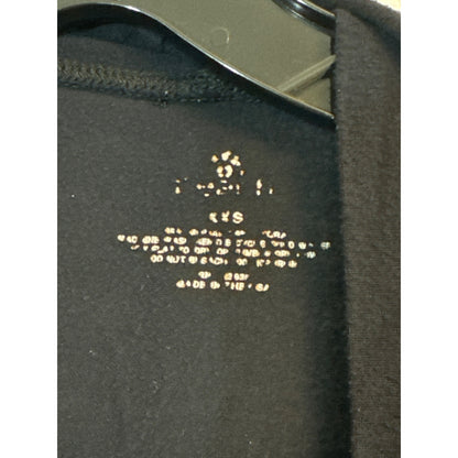 Peach Black Open Front Cardigan Size XXS