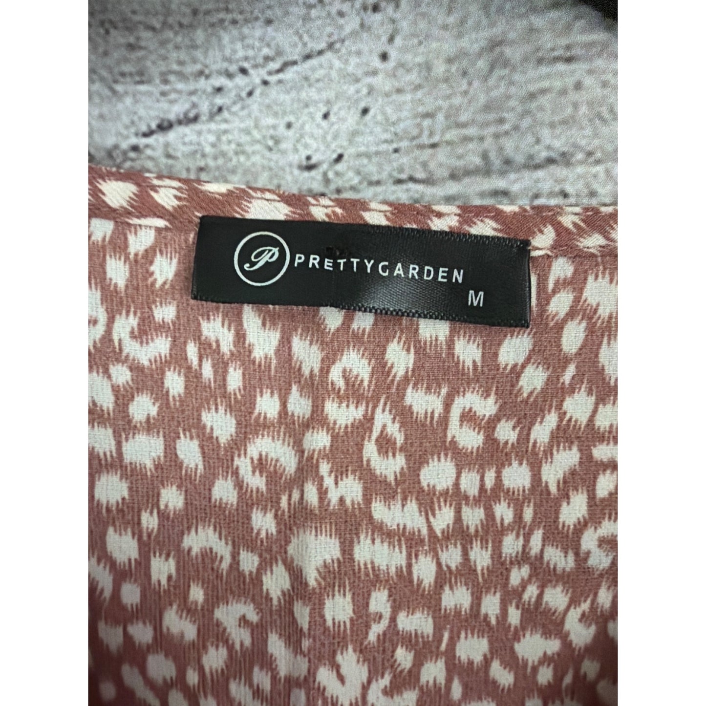Prettygarden Tiered Maxi Animal Print Dress Size M