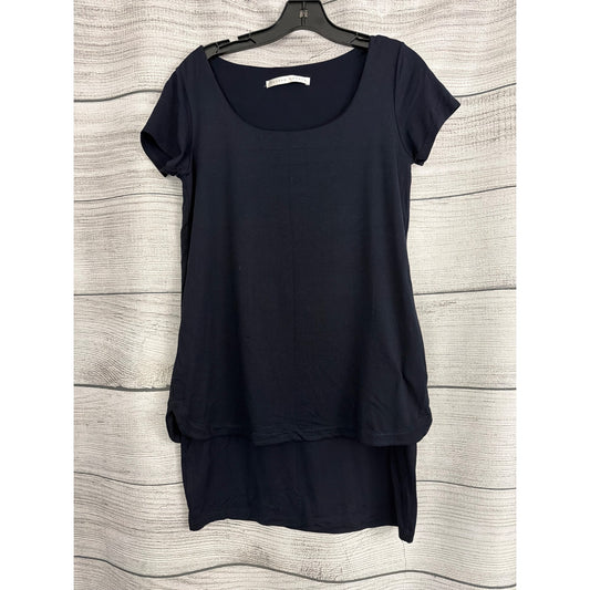 Susana Monaco Short Sleeve Layered Popover Dress Size L