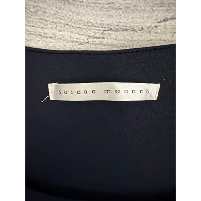 Susana Monaco Short Sleeve Layered Popover Dress Size L