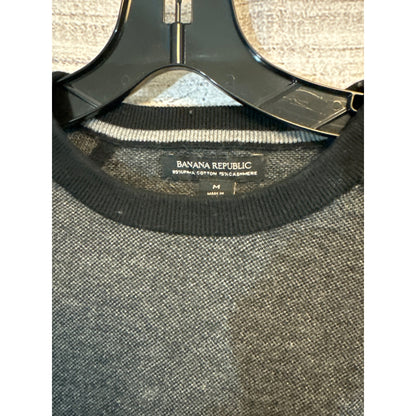 Banana Republic Mens Gray Raglan Sweater M